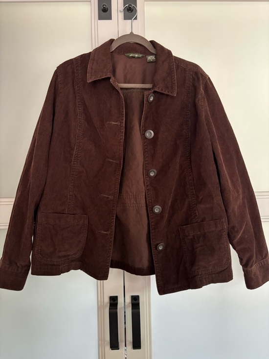 Eddie Bauer Jackets & Blazers - Vintage Eddie Bauer Brown Corduroy Button-Up Jacket